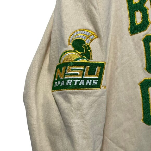 Norfolk State University Behold the Green & Gold Sweatshirt M Retro Varsity NWT - Picture 4 of 12